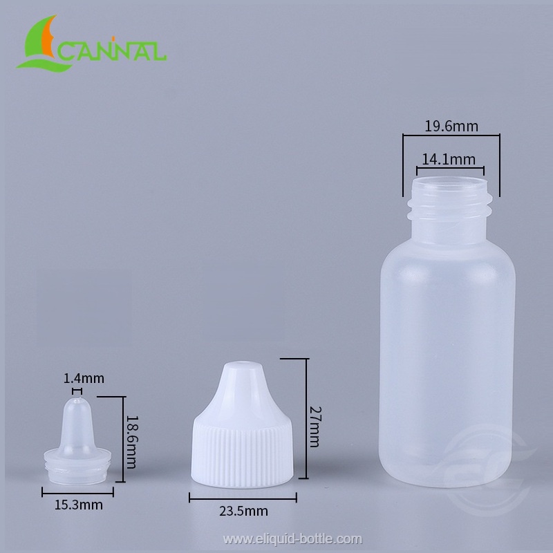 White cap with Semi Clear Bottle