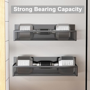 Étagère magnétique de rangement pour réfrigérateur et lave-linge, 4 niveaux, noire, organisateur de cuisine suspendu pour les essentiels du réfrigérateur - Product Image 3