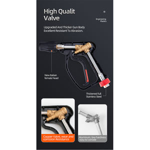 Équipement de lavage de voiture SPS en <span class=keywords><strong>vente</strong></span> flash, nettoyeur haute pression 350 bars, pistolet de pulvérisation d'eau, nettoyage avec lance d'extension italienne - Product Image 5