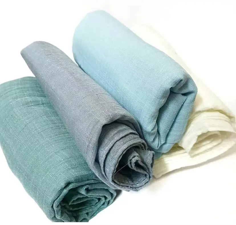 Sẵn Sàng Để Tàu Đa Màu Sắc Phụ Nữ Đồng Bằng Rắn Cotton Linen Pha Trộn Dệt Khăn Choàng Khăn Choàng Khăn Choàng Khăn Choàng