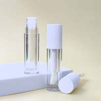 Tubes de brillant à lèvres de luxe vides 4 ml, personnalisables avec logo, en plastique, pour baume à lèvres et huile à lèvres, contenants cosmétiques pour marques de cosmétiques