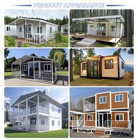 Maison Conteneur Extensible à Double Étages, Modulaire Préfabriquée, Petites Maisons Préfabriquées, Casa Prefabricada Pliable à 2 Niveaux