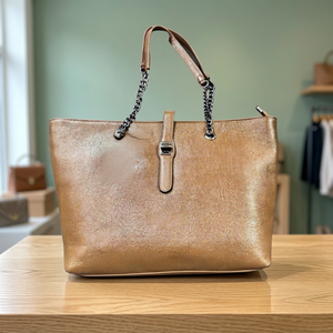 Bolsos de Mano Casuales para Mujer BS INTERNATIONAL, 100% Cuero Genuino, Hechos en India, Ligeros, Plegables, Gran Capacidad, Impermeables - Product Image 5