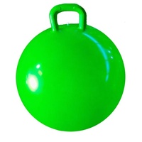 Ballon rebondissant gonflable élastique épaissi avec poignée pour enfants, jouet de saut pour la maternelle, design corne de mouton, intégration sensorielle