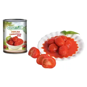 Latas de tomate de calidad superior al por mayor proveedor Chino tomate pelado enlatado en todos los tamaños