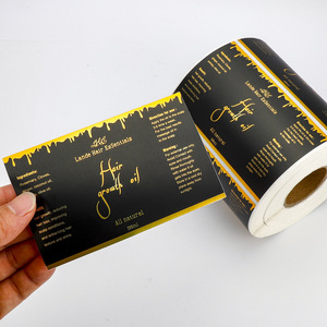 Tùy chỉnh dính Nhãn dán nhãn tùy chỉnh in ấn PVC vàng dập logo UV lớp phủ chống hàng giả Quà Tặng thủ công cuộn nhãn - Product Image 3