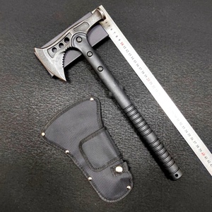 Hacha de doble hoja de acero inoxidable con mango de madera para exteriores, con 3 pulgadas de filo de corte y 1 año de garantía, para camping. - Product Image 5