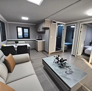 Usine de gros chinoise, <span class=keywords><strong>prix</strong></span> bas, maison de luxe extensible, maison conteneur mobile pliable 20ft 40ft, 3 chambres, cour - Product Image 6