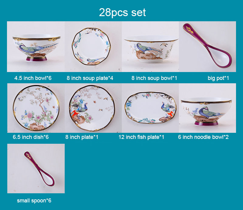 juego blanco de 28 piezas A