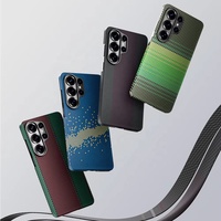 Étui magnétique pour téléphone portable JOYPORODO V-K01 en fibre d'aramide et fibre de carbone pour Samsung S24 S25 S26 Ultra Android, étui de téléphone antichoc