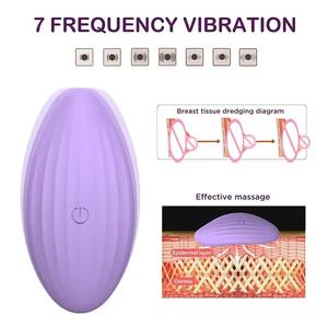 Masseur de lactation 7 vitesses, soin des <span class=keywords><strong>seins</strong></span>, vibromasseur pour femmes, rechargeable par USB, étanche IPX7, écologique - Product Image 4