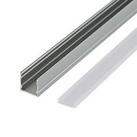 Profilé en aluminium sans cadre pour bande LED en forme de U de qualité supérieure 2020