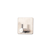 Porte-serviettes de toilette personnalisé, crochet adhésif mural pour salle de bain, crochet mural adhésif en acier inoxydable sans perçage pour cuisine