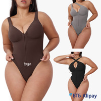 Nouvel Arrivage ODM Body en Nylon Sans Couture Sculptant avec Fort Soutien Abdominal et Fermeture Éclair au Dos pour Remodeler les Hanches