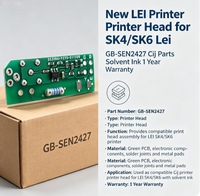 Nouvelle tête d'impression LEI pour SK4/SK6 Lei GB-SEN2427, pièces Cij, encre à solvant, garantie 1 an