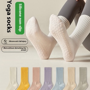 Pilates Grip Vớ Cho Phụ Nữ Của Giữa Chiều Dài Sàn Vớ In Yoga Thể Thao Cho Mùa Xuân Mùa Thu Dệt Kim Crew Yoga Vớ - Product Image 5