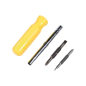 Tournevis multi-embouts à changement rapide 6-en-1, embouts à douilles plates et Phillips, outil multifonction réversible, poignée ergonomique - Product Image 5