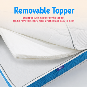 Colchón de Espuma Dura UniZip Ez Bed con Funda de Tela Transpirable, Diseño Minimalista para Dormitorio y Muebles para el Hogar - Product Image 3