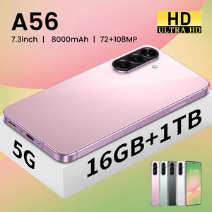 Smartphone A56 5g Android 14 <span class=keywords><strong>de</strong></span> haute qualité vente directe d'usine débloqué 16 Go + 1 To <span class=keywords><strong>de</strong></span> mémoire 7.3 pouces écran HD dix cœurs morue espagnole - Product Image 5