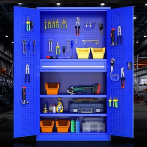 Carro de herramientas de hierro pesado de grado Industrial, armario de hierro para taller grande, Hardware de taller de Metal, Panel de cavidad resistente - Product Image 3