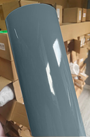 Film de protection de peinture gris clair effet ciment cristallin, autocollants protecteurs, revêtement PET, film de protection automobile PPF, enveloppement intégral haute extensibilité