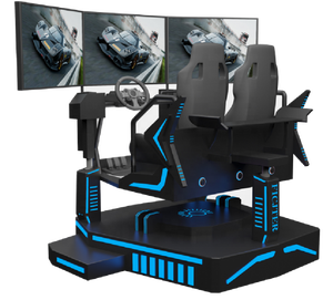 <span class=keywords><strong>VR</strong></span> emballant le jeu 9D de manèges d'équipement de la voiture de <span class=keywords><strong>course</strong></span> <span class=keywords><strong>VR</strong></span> de Trois-axe trois-écran - Product Image 1