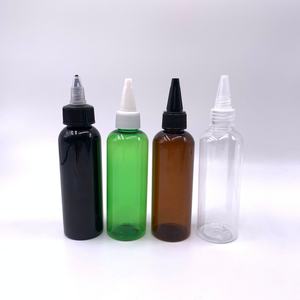 Botella de Plástico PET Transparente de 2oz 60ml 100ml 200ml para Solventes, Aceites, Pintura, Tinta, Aceite para el Cabello, con Tapón de Rosca y Punta Aplicadora - Product Image 3