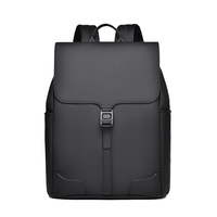 Sac à dos professionnel unisexe léger multi-compartiments couleur unie avec bretelles à coussin d'air