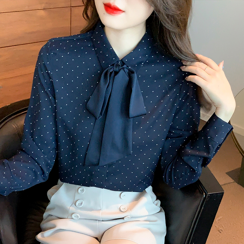 Compra blusas de chifón con nudos de alta calidad para mujeres y