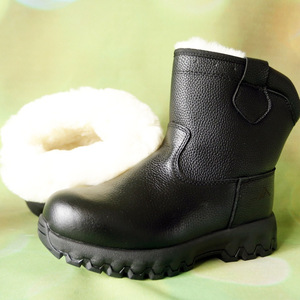 Botas de Nieve para Hombre, Forradas de Lana, Cálidas, Impermeables, Antideslizantes, de Tacón Medio, Color Sólido - Product Image 4