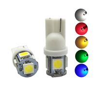 T10 5050 5SMD Super White LED Lámpara de coche 194 168 W5w T10 5Led Bombilla de estacionamiento Auto Wedge Liquidación Lámpara interior Nueva matrícula