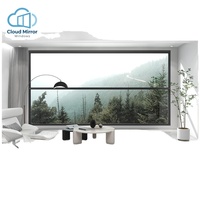 Fenêtre à levage vertical unidirectionnel en aluminium, fenêtre à suspension, fenêtre à levage vertical en verre pour maison moderne, export