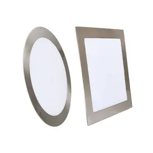 lighting panel ceiling lamp6w 12w 18w 24w 2 in 1 LED panel light recessed round square Flat Downlight Led Ceiling Panel Light