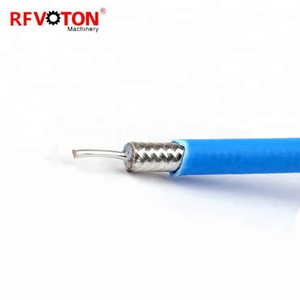 18G conductor plateado de alta frecuencia azul FEP jacket Cable Wires Rg401 RG402 RG405 Semi Flexible Rf Coaxial Cable - Product Image 2
