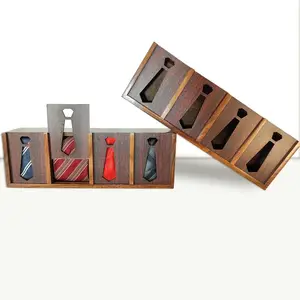 Perfekte Geschenk Krawatte Organizer Holz Krawatte Aufbewahrung sbox Holz Krawatte Fall für Männer