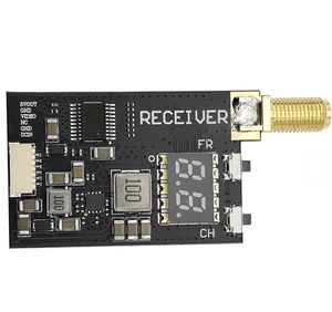 VRX 3.3G 64CH เครื่องรับสัญญาณวิดีโอ 3060-3500MHz ความถี่-97dBm ความไวสูง ขั้วต่อ RPSMA PAL/NTSC สำหรับอุปกรณ์เสริมโดรน FPV - Product Image 1