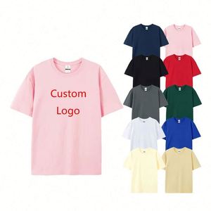 Design Custom logo Blank O-Neck 100% Cotton T Shirt Plus Size 230 GSM Fabric Men Women Blank T Shirt - Product Image 1