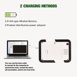 Hti HT-2000 CO2 phân tích khí Dioxide Màn hình dữ liệu logger hiển thị Carbon cụ thử nghiệm/CO2/<span class=keywords><strong>Temp</strong></span>./RH 3 trong 1, trắng - Product Image 6