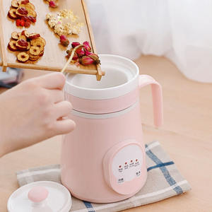 0.6L seramik Mini elektrikli su ısıtıcısı termal ısıtma fincan kazan çorba sağlık Pot güveç lapası erişte yavaş pişirici süt ısıtıcı - Product Image 2