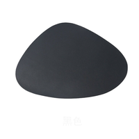 Napperon de table Irrégularité en cuir PU Ensembles de tapis de table Napperon de table imperméable avec sous-verre