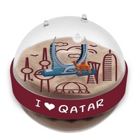 Figura de Acrílico Personalizada Ecológica con Diseño de Pirámide Egipcia y Burj Khalifa, Impresa en Serigrafía en Taiwán