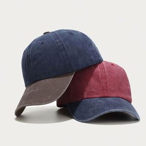 Custom Cap Washed Dad <b>Hat</b> Men 6 Panels 100% Cotton Plain Faded Colour Two Tone Sports Baseball Cap Women Trucker <b>Hat</b> - Product Image 1