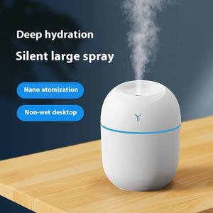 Humidificador Purificador de Aire Mini para Coche, <span class=keywords><strong>Viajes</strong></span> de Negocios, Difusor Atomizador con Temporizador USB, Luz Romántica Personal para el Hogar - Product Image 2