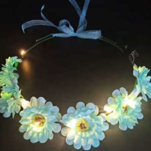 Diadema con Corona <span class=keywords><strong>de</strong></span> Flores Luminosa LED para Fiestas, Halloween, Vacaciones, WE-DO, Plástico, Uso en Exteriores, Gran Venta - Product Image 2