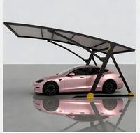 Abri de voiture en alliage d'aluminium galvanisé robuste avec membrane PVDF, personnalisé pour 1, 2 ou 3 places de stationnement, extérieur, imperméable, résistant aux UV