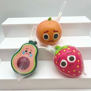 Set de Juguetes Blandos Kawaii de Frutas Lloronas: Naranja, Plátano, Fresa, de Rebote Lento, para Alivio del Estrés, Paquete de Juguetes Sensoriales - Product Image 2