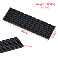 Radiateur de dissipation thermique TZT, dissipateur thermique M.2, coussinets thermiques pour SSD M.2 NGFF 2280 PCI-E NVME