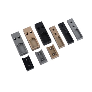 Square Tube Aluminum Alloy Flange Base Modern Wall Mount Non-Detachable Garment Hanger Holder - Product Image 1