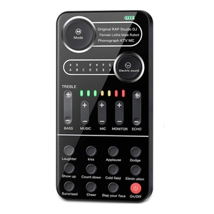 Vente en gros K9 Multi dispositif de changement de voix universel téléphone portable ordinateur changeur de voix Machine Mini <span class=keywords><strong>carte</strong></span> <span class=keywords><strong>son</strong></span> - Product Image 1