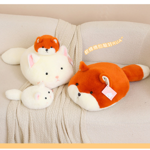 Coussin en peluche doux en forme de pain, oreiller mignon en forme de chat, coussin rond de dessin animé pour canapé, lit, décoration intérieure, vente en gros - Product Image 3